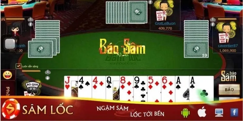 Hình ảnh rõ nét của Sâm lốc online hiện nay